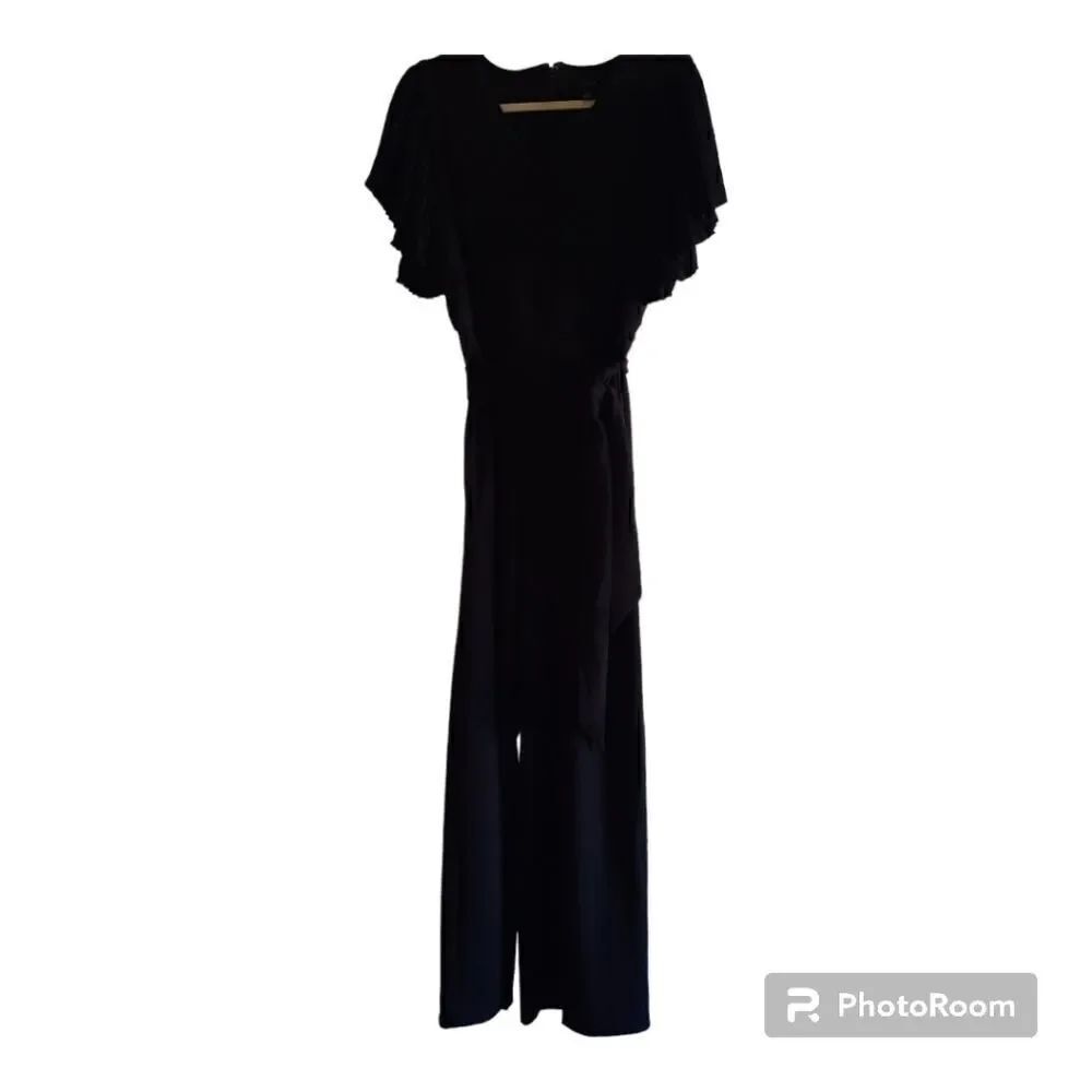 Ann Taylor Factory Ruffle Sleeve Pantsuit Jumpsuit